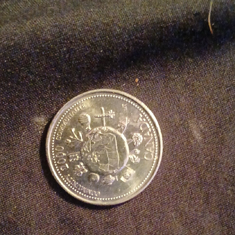 Vintage Canadian Coin Year 2000